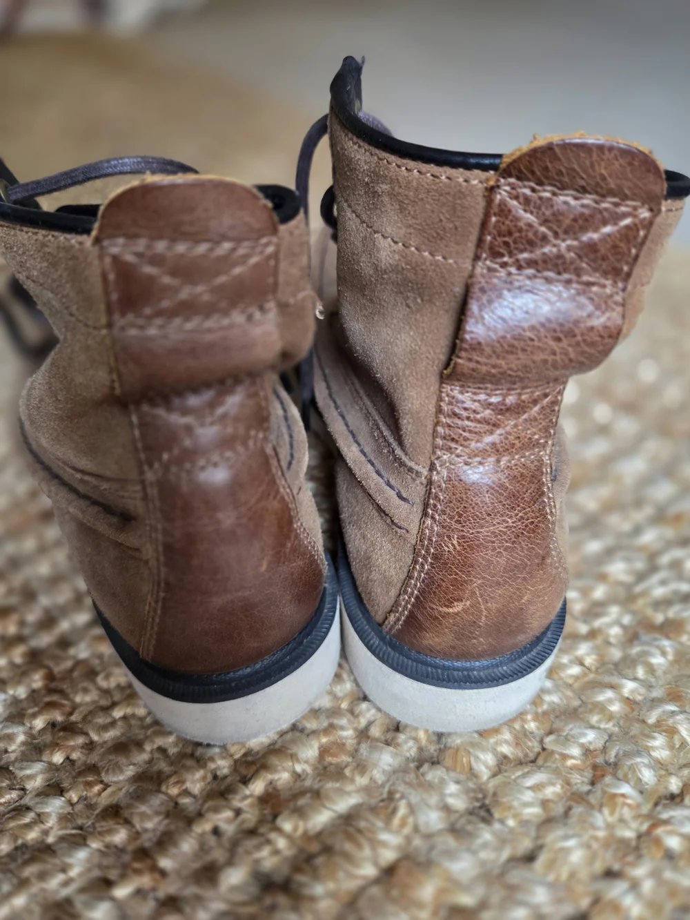 Men's Brown Suede Lace-Up Boots
